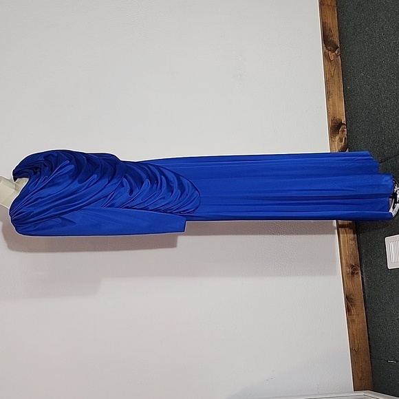 Mister Jay Dress Vintage Full Length Maxi Formal Blue Size 10 - Picture 6 of 11